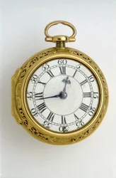 Guld par-cased cylinderur med kvartreplik, 1744 (guld) (se også 1217831)